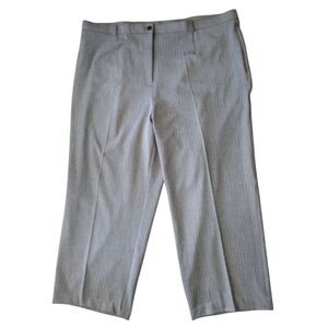 Courtenay Pants Women's Size 18 Grey Pinstripe Dress Career School Business‎